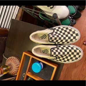 Slip on checkered vans